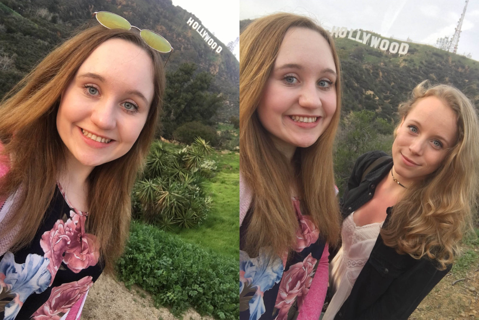 Hollywood sign mit Pia